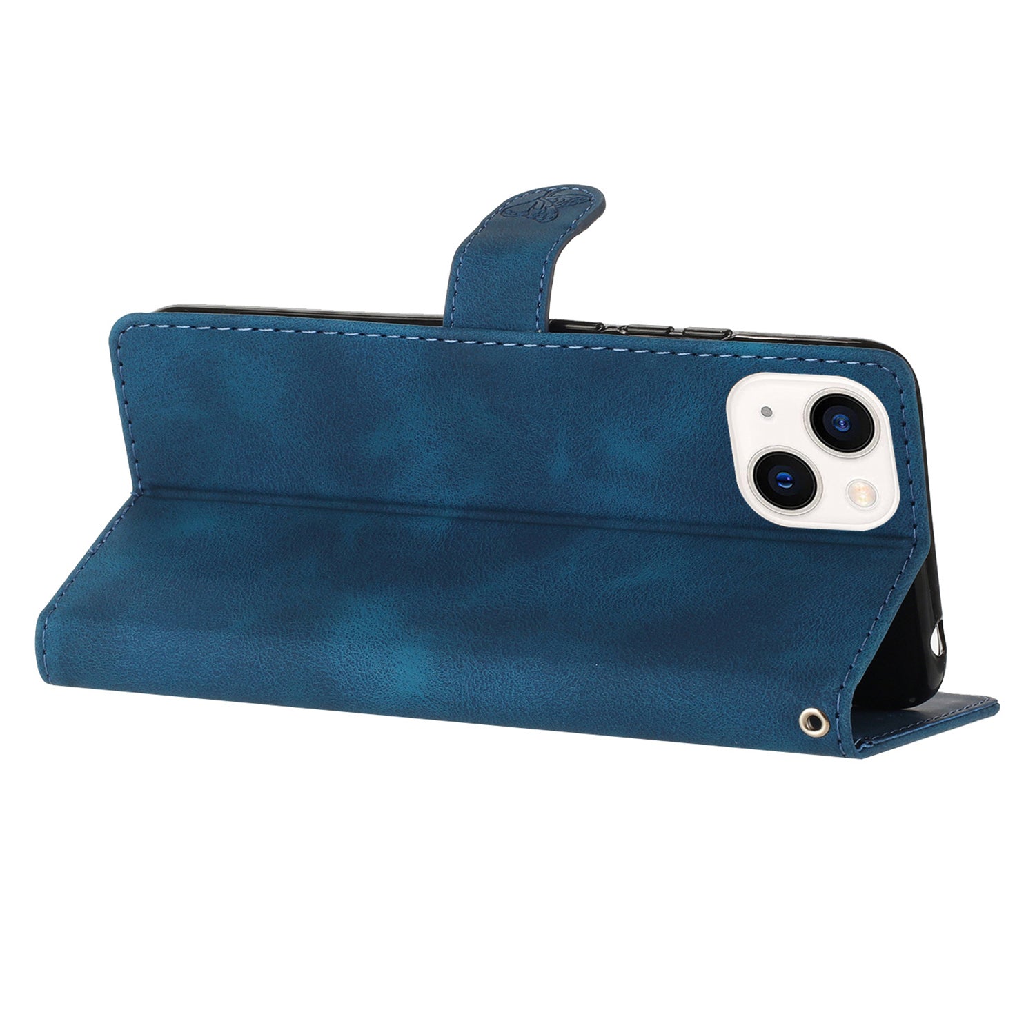 Flower Imprint Wallet Case for iPhone 14 PU Leather + TPU Stand Phone Cover Flower Imprint Wallet Case for iPhone 14 PU Leather + TPU Stand Phone Cover